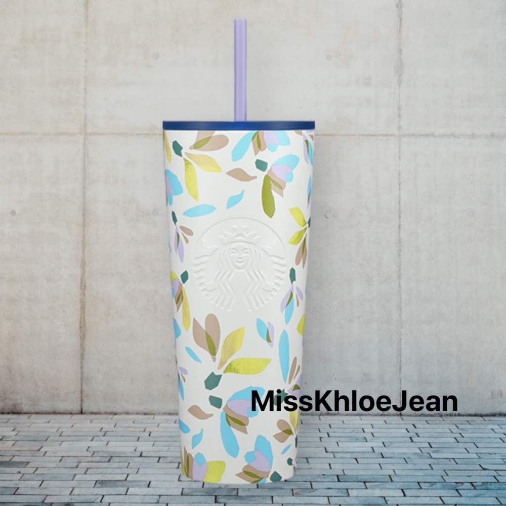 Starbucks 2023 Floating Snowdrop Venti Cold Cup Tumbler